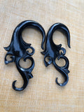 Hand-Carved Bone Wisteria Hanging Earrings