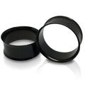 Black Steel Tunnels – Hollow Ear Gauges
