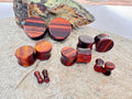 Red Tiger's Eye Stone Plugs – Double Flared Ear Gauges
