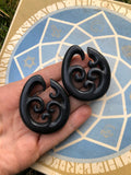 Ebony Wood Hoop Earrings – Limited Edition Ear Gauges