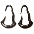 Elegant Hand-Carved Horn Hanging Earrings – Ear Gauges