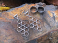 Silver-Plated Magnetic Clasp Gauged Earrings