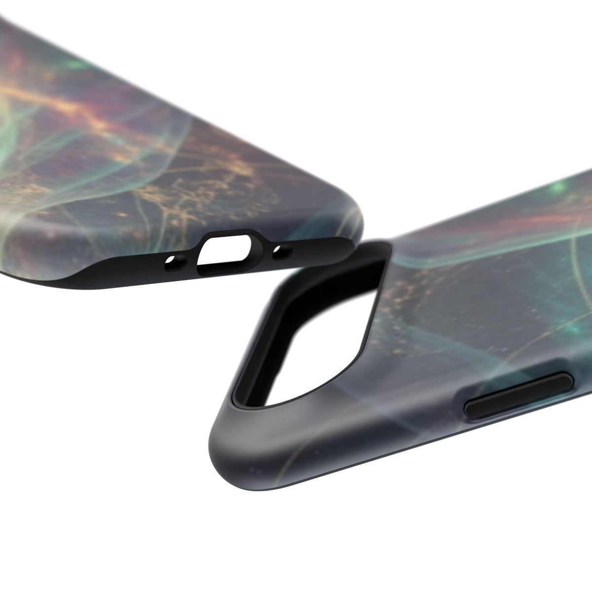 Galaxy Nebula Impact Phone Case — Protective Cosmic Art iPhone Cover