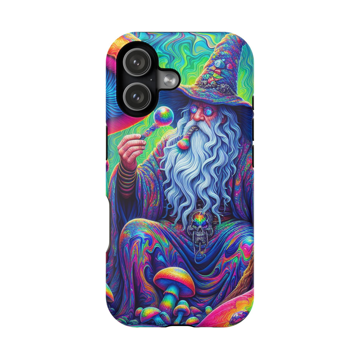 Psychedelic Wizard Phone Case — Impact‑Resistant Protective Cover