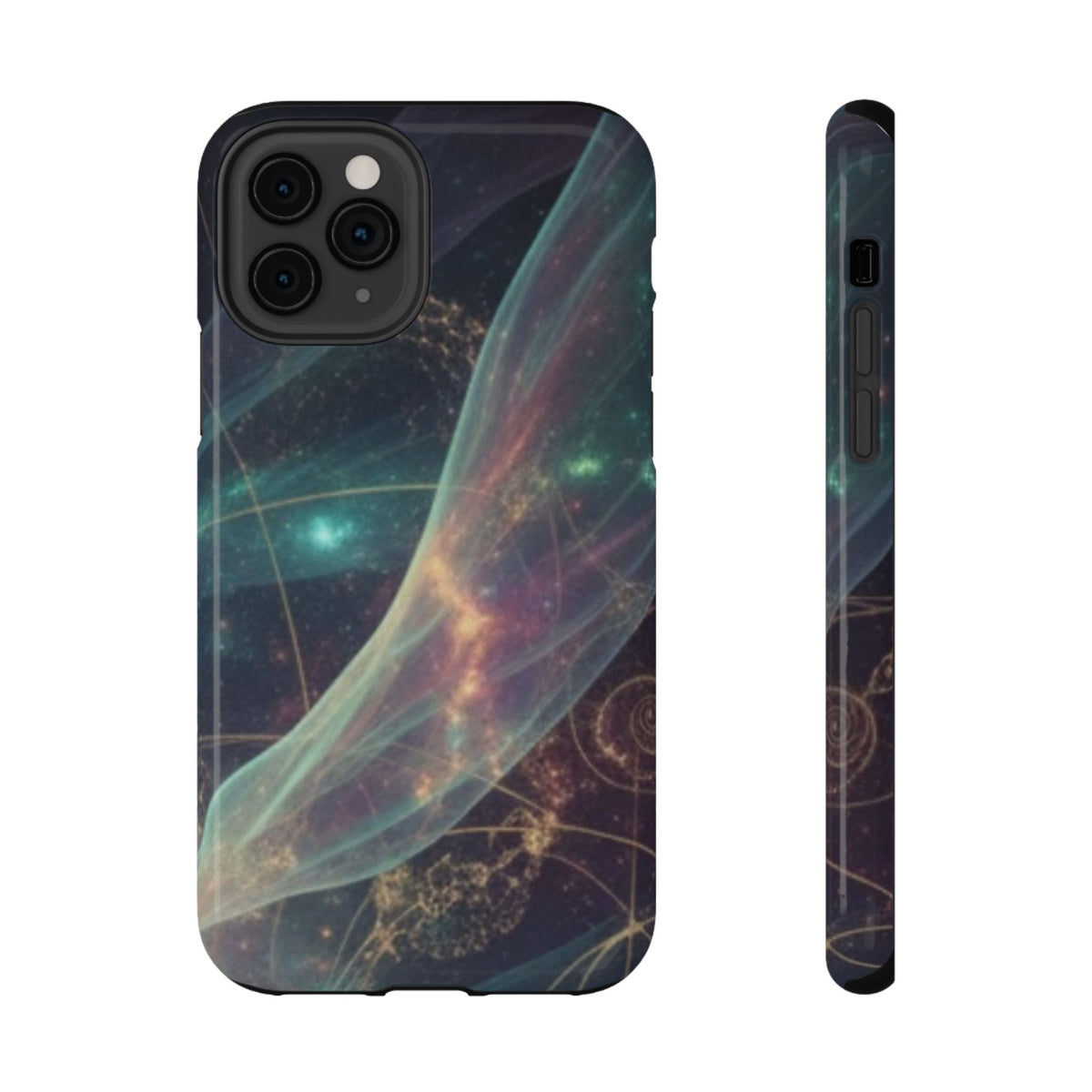 Galaxy Nebula Impact Phone Case — Protective Cosmic Art iPhone Cover