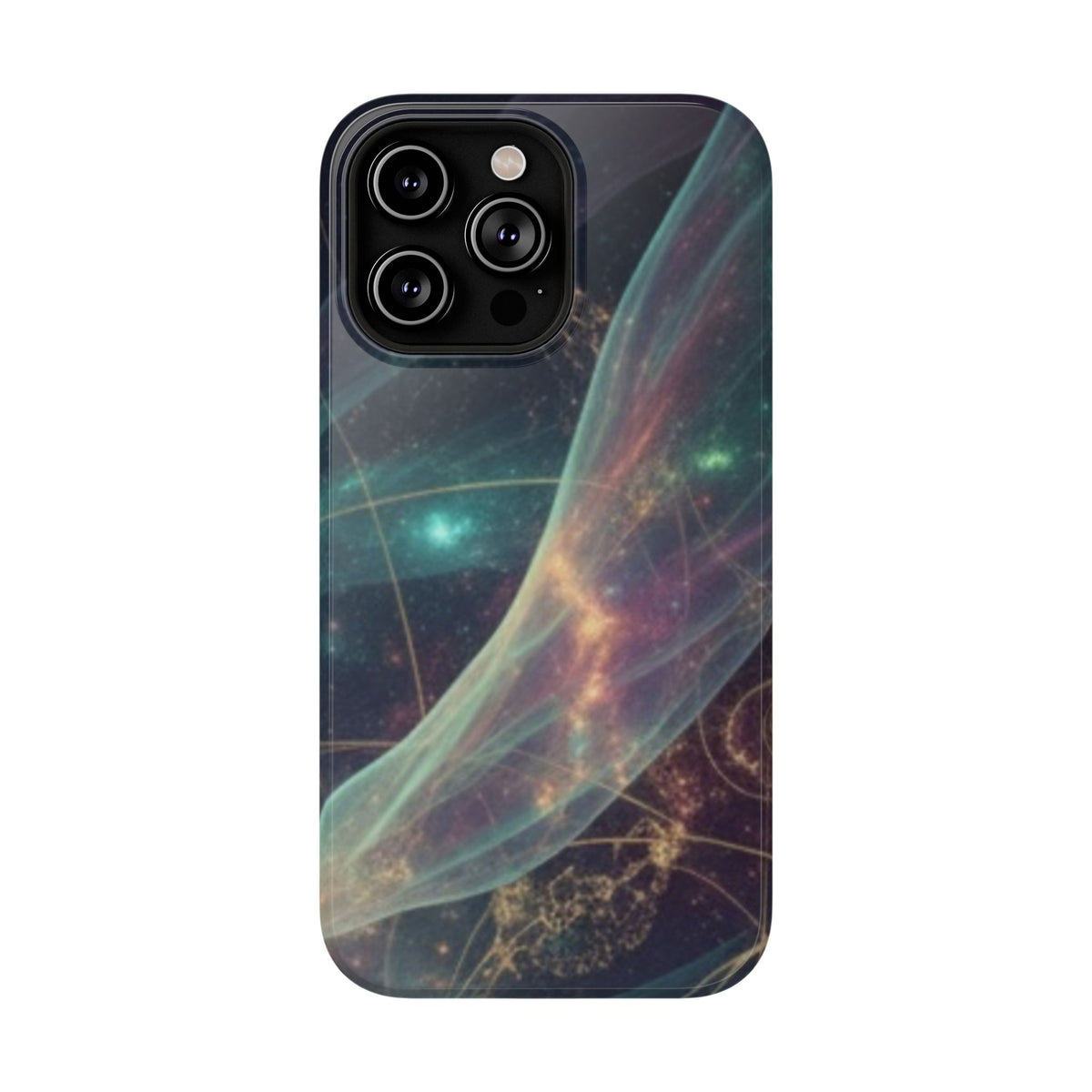 Galaxy Nebula Impact Phone Case — Protective Cosmic Art iPhone Cover