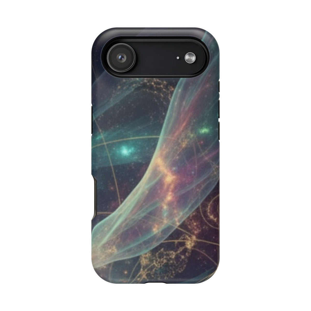 Galaxy Nebula Impact Phone Case — Protective Cosmic Art iPhone Cover