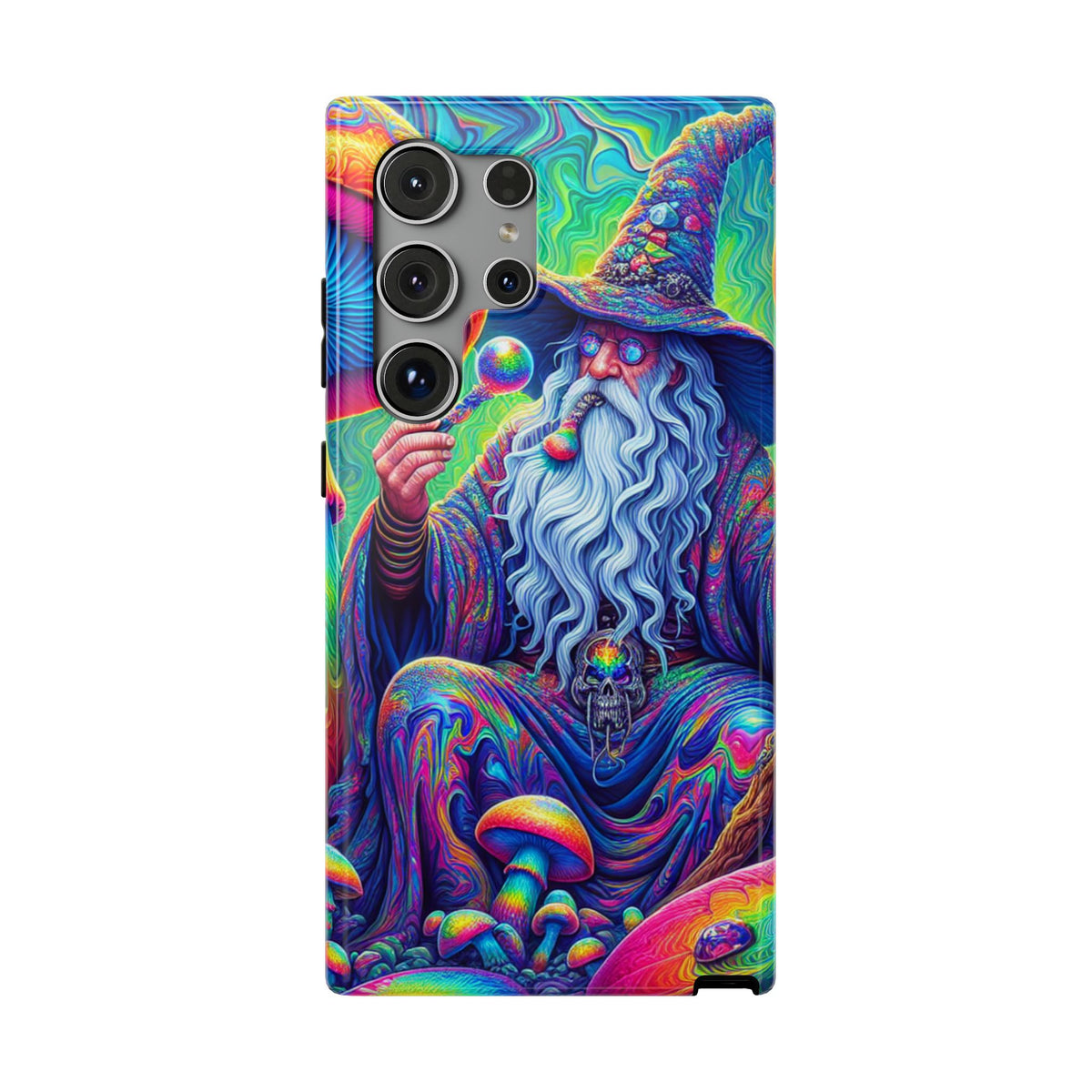 Psychedelic Wizard Phone Case — Impact‑Resistant Protective Cover