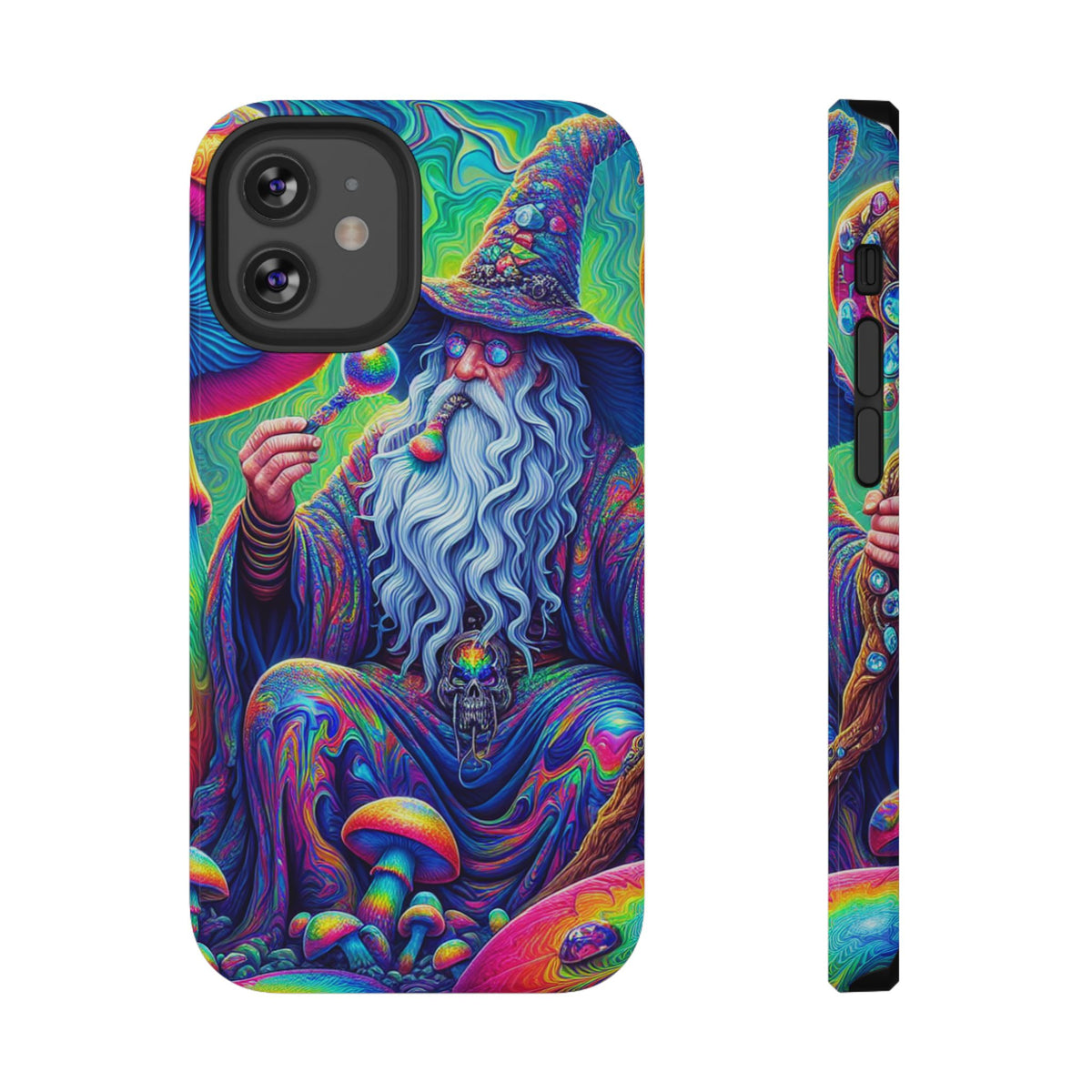 Psychedelic Wizard Phone Case — Impact‑Resistant Protective Cover