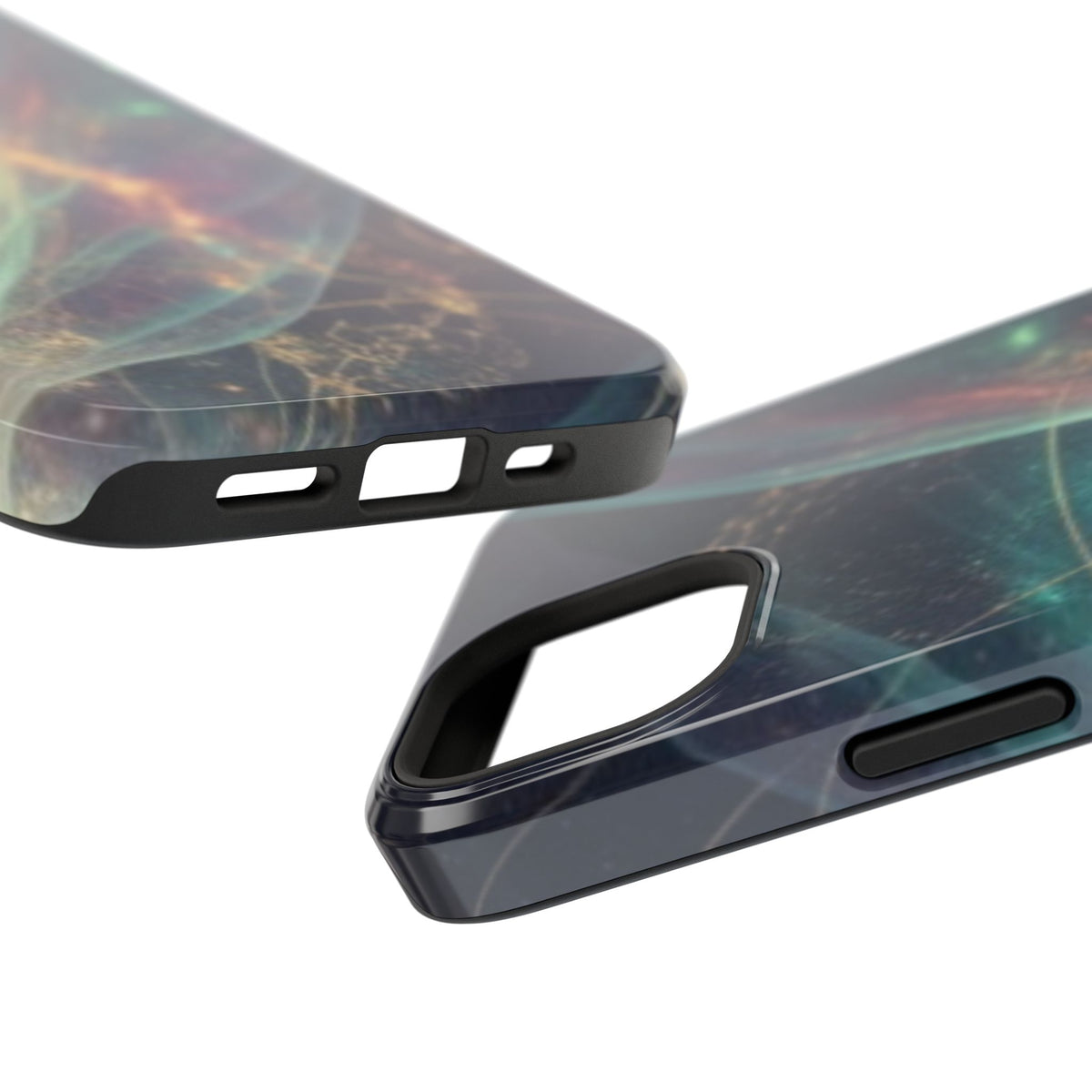Galaxy Nebula Impact Phone Case — Protective Cosmic Art iPhone Cover