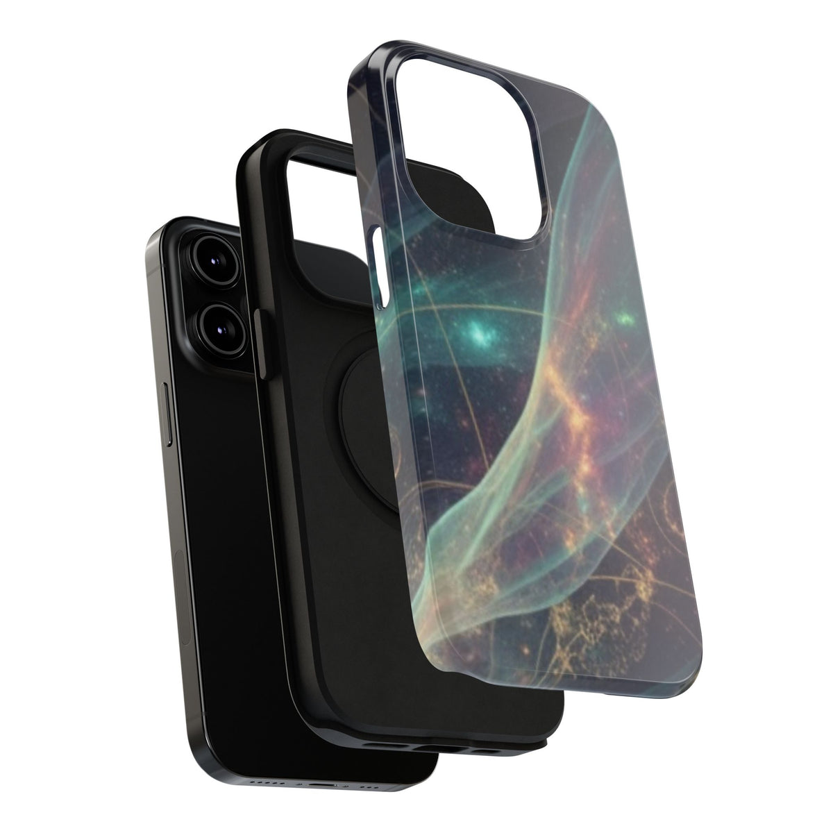Galaxy Nebula Impact Phone Case — Protective Cosmic Art iPhone Cover