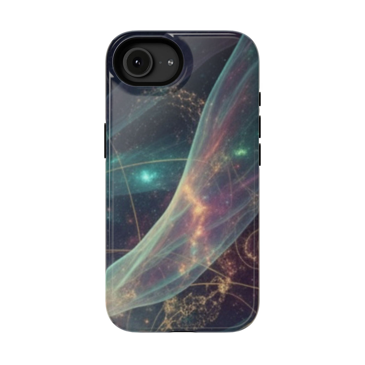 Galaxy Nebula Impact Phone Case — Protective Cosmic Art iPhone Cover