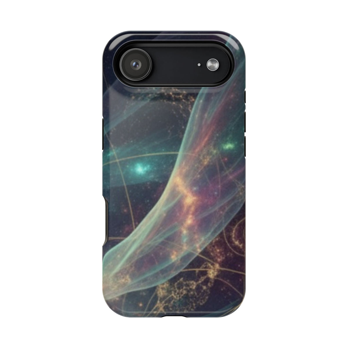 Galaxy Nebula Impact Phone Case — Protective Cosmic Art iPhone Cover
