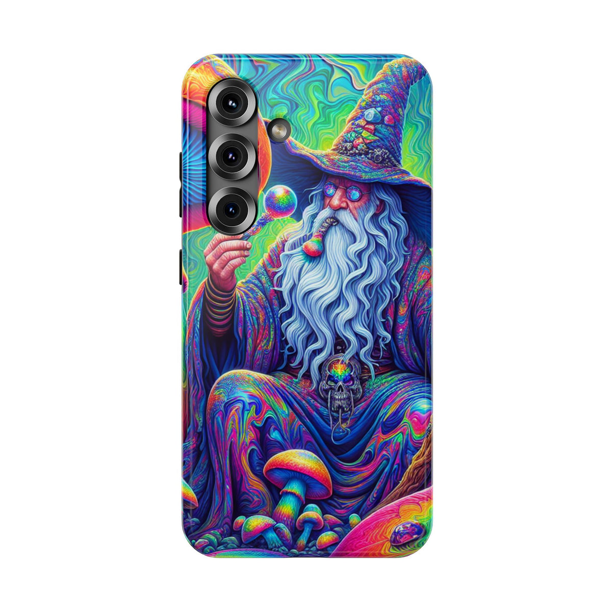 Psychedelic Wizard Phone Case — Impact‑Resistant Protective Cover