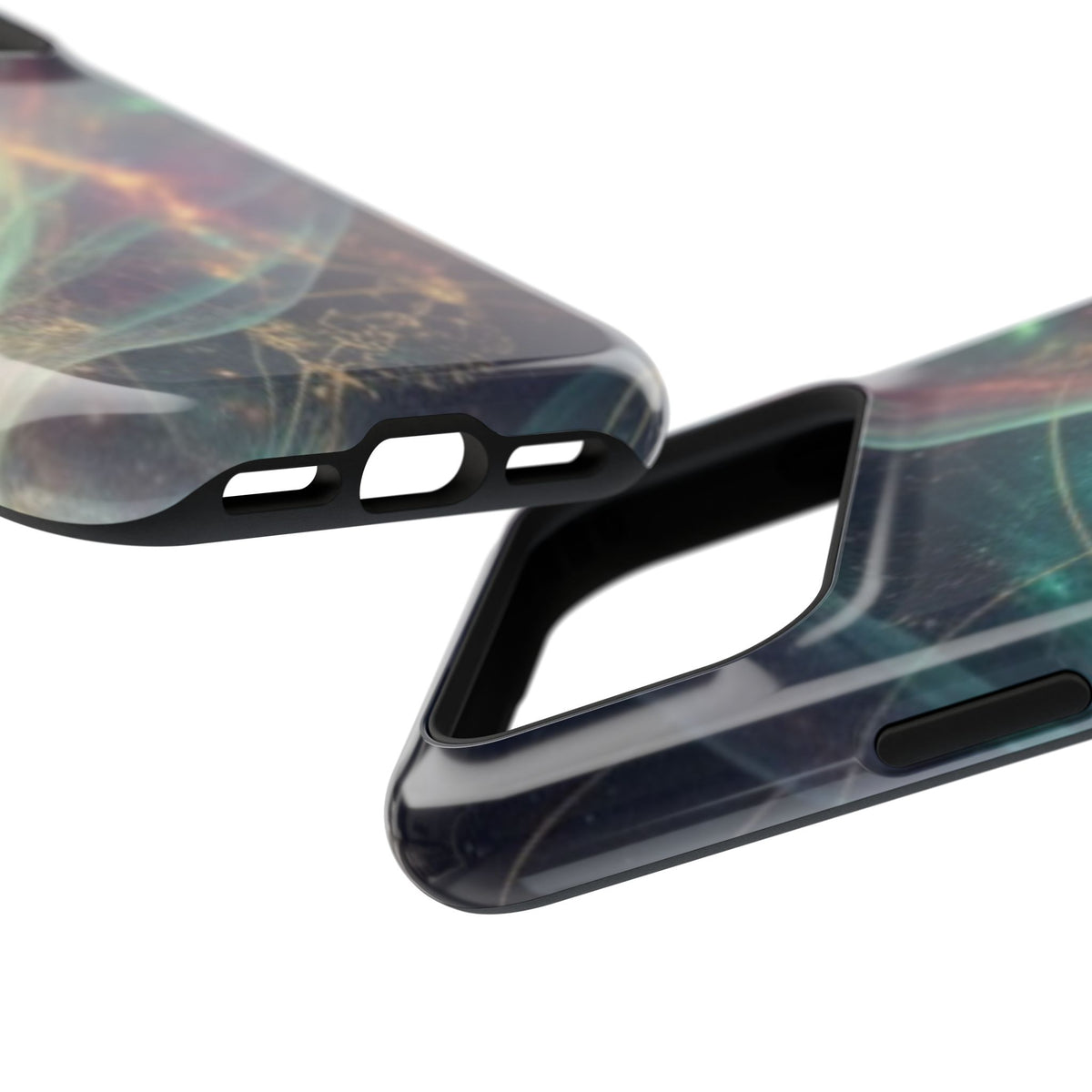 Galaxy Nebula Impact Phone Case — Protective Cosmic Art iPhone Cover