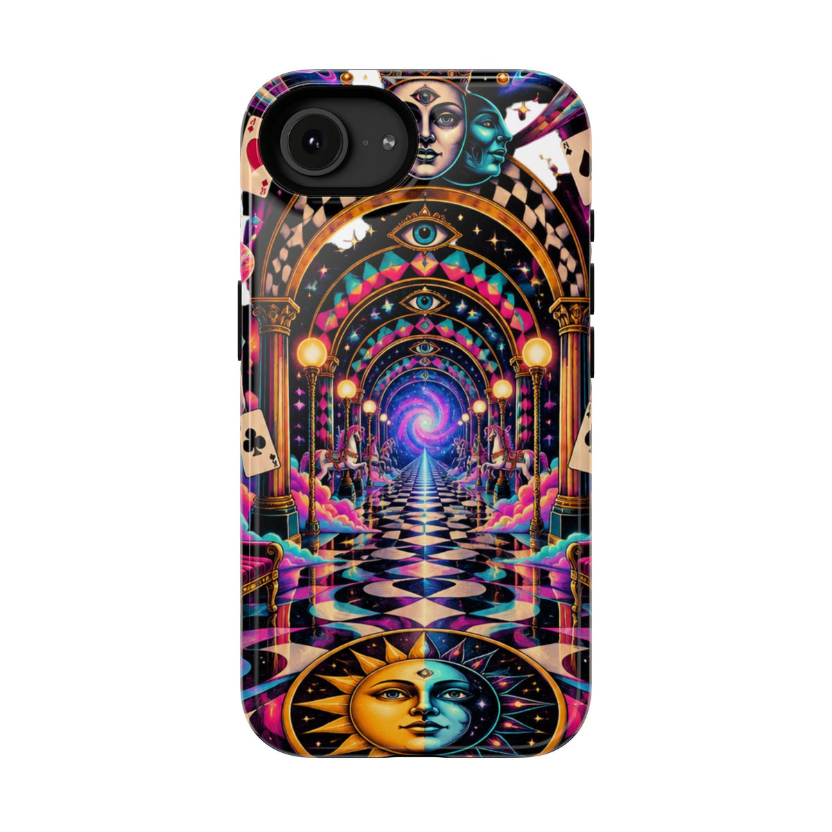 Psychedelic DMT Waiting Room Phone Case — Impact‑Resistant Protective Cover