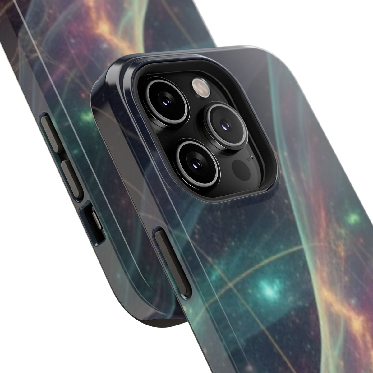 Galaxy Nebula Impact Phone Case — Protective Cosmic Art iPhone Cover