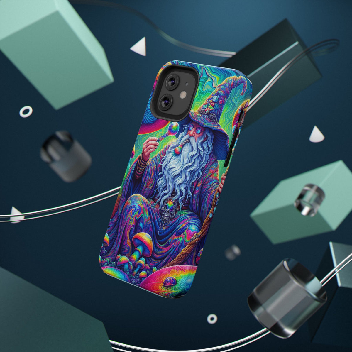 Psychedelic Wizard Phone Case — Impact‑Resistant Protective Cover