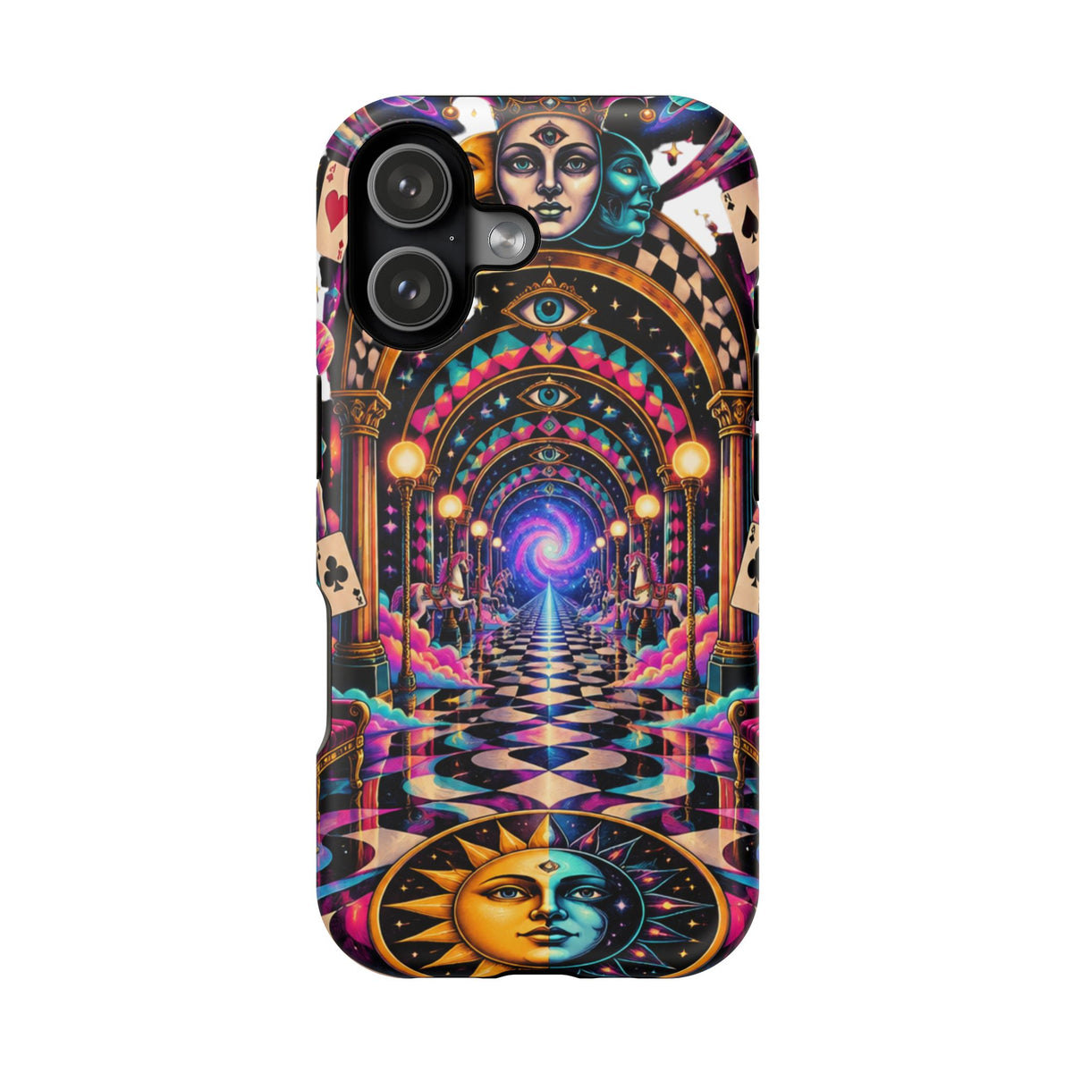 Psychedelic DMT Waiting Room Phone Case — Impact‑Resistant Protective Cover