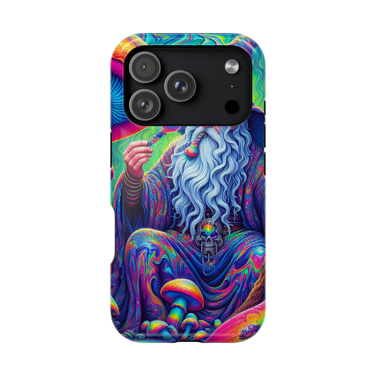 Psychedelic Wizard Phone Case — Impact‑Resistant Protective Cover