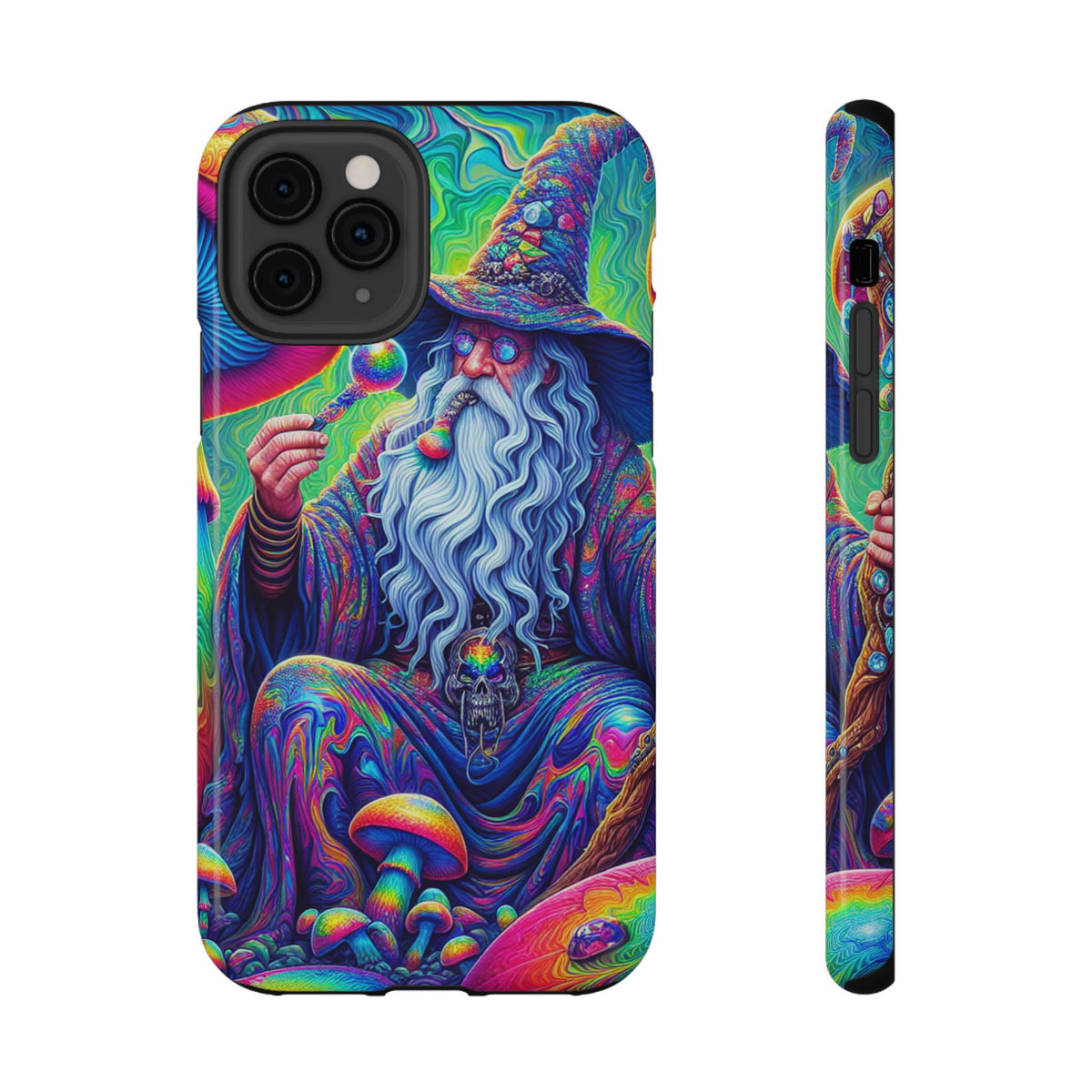 Psychedelic Wizard Phone Case — Impact‑Resistant Protective Cover