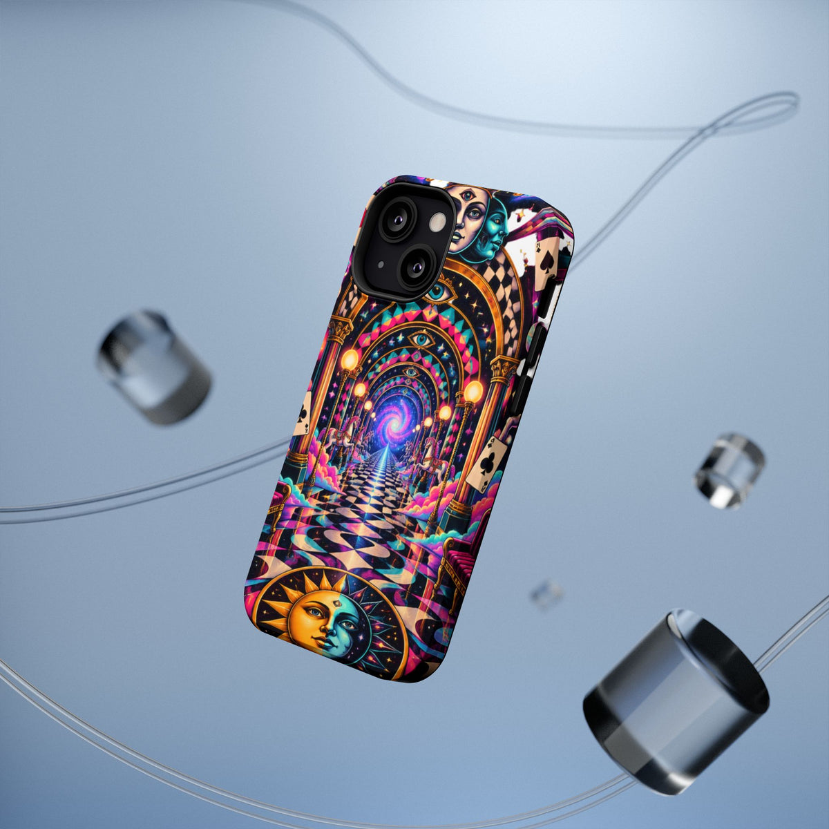 Psychedelic DMT Waiting Room Phone Case — Impact‑Resistant Protective Cover
