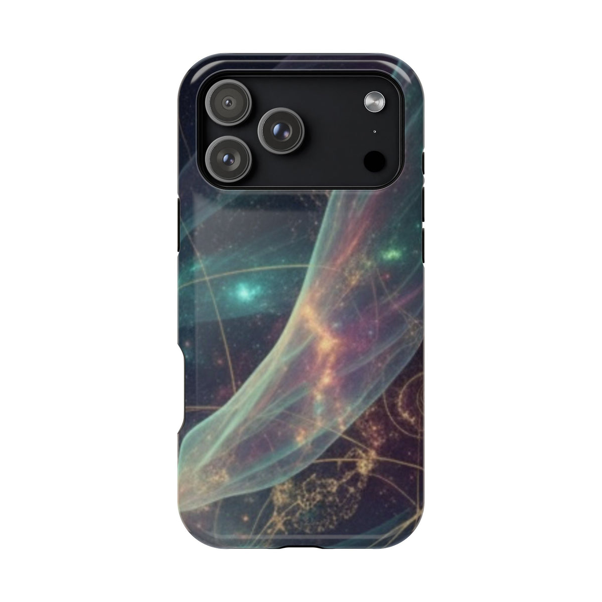 Galaxy Nebula Impact Phone Case — Protective Cosmic Art iPhone Cover