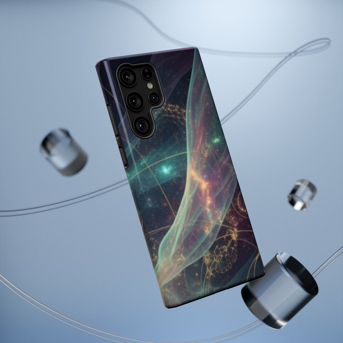 Galaxy Nebula Impact Phone Case — Protective Cosmic Art iPhone Cover