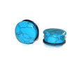 Turquoise-Color Howlite Plugs – Single Flared Gauges