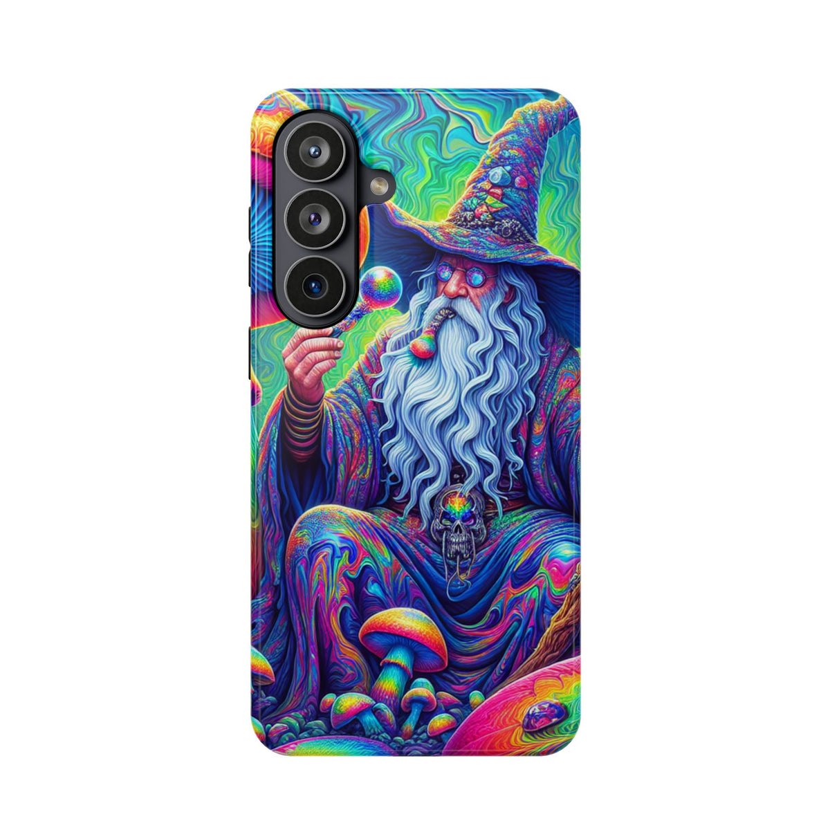 Psychedelic Wizard Phone Case — Impact‑Resistant Protective Cover