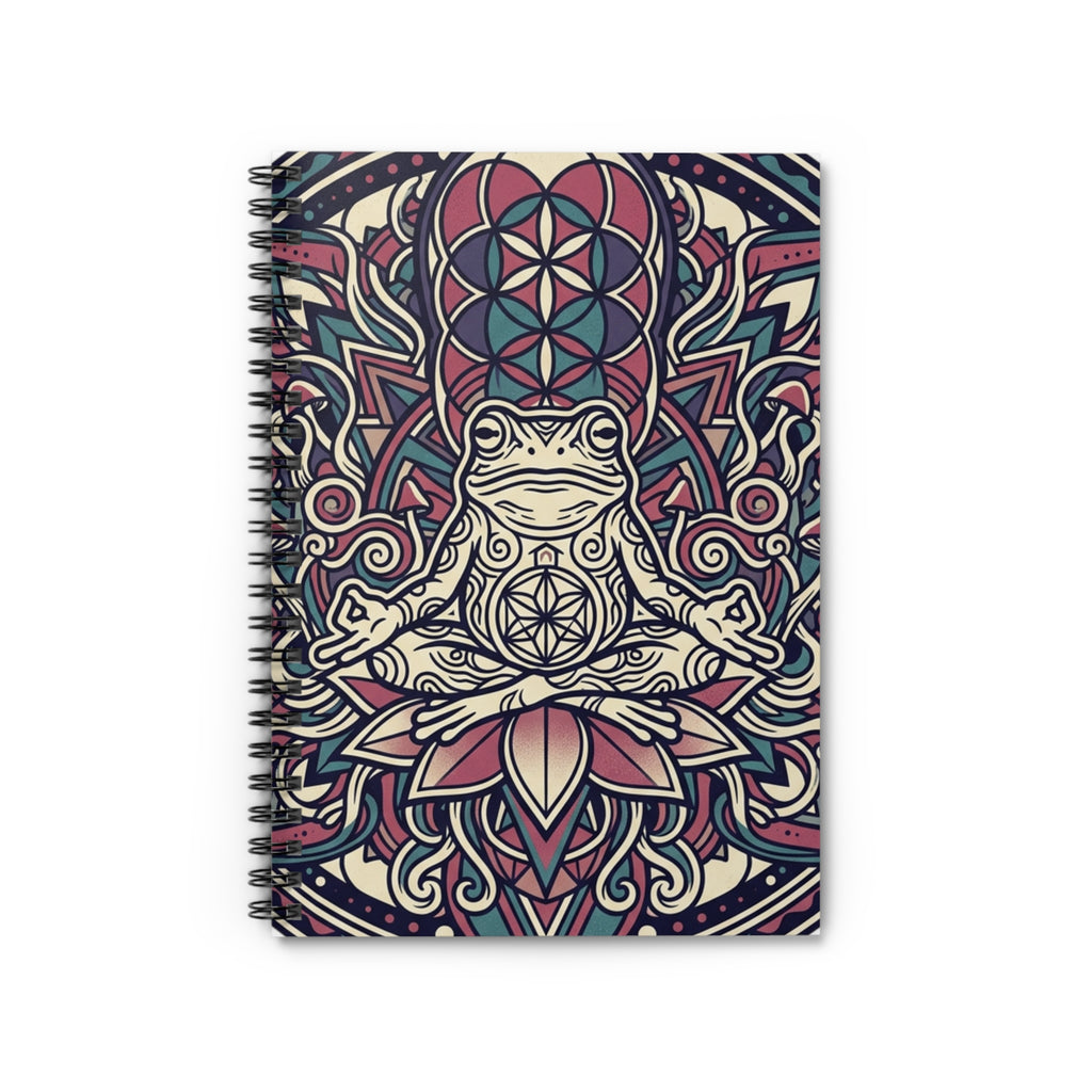 Meditating Frog Spiral Notebook - Ruled Line