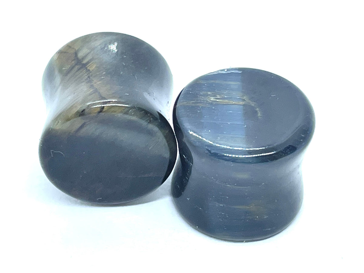 OOAK Blue Tiger’s Eye Plugs – 1/2" (13mm)