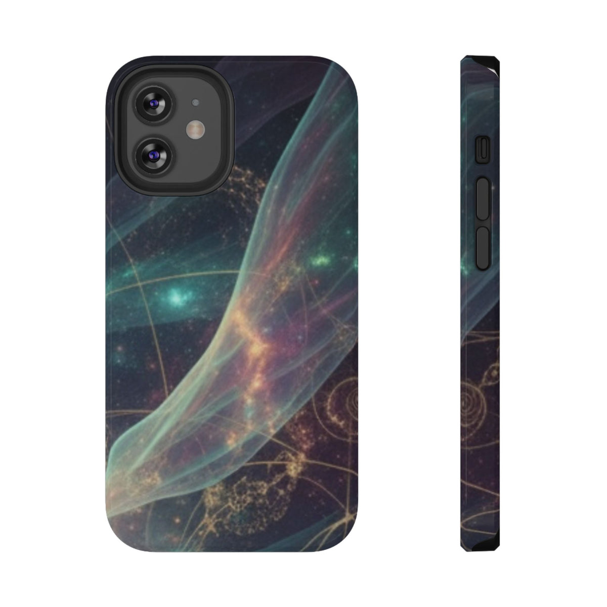 Galaxy Nebula Impact Phone Case — Protective Cosmic Art iPhone Cover