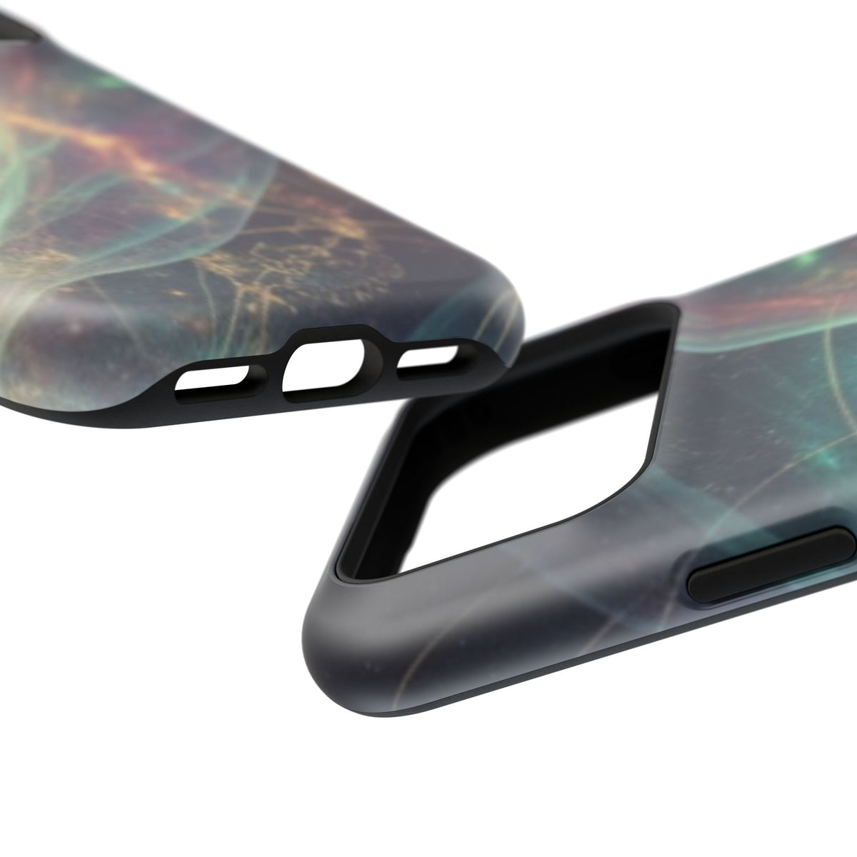 Galaxy Nebula Impact Phone Case — Protective Cosmic Art iPhone Cover