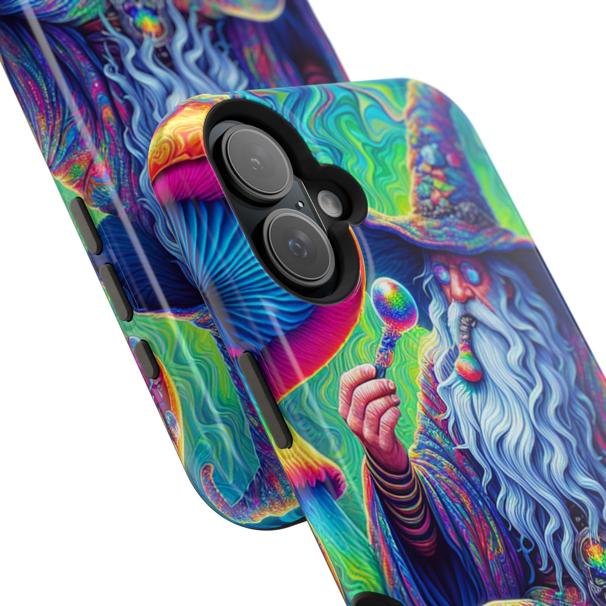 Psychedelic Wizard Phone Case — Impact‑Resistant Protective Cover