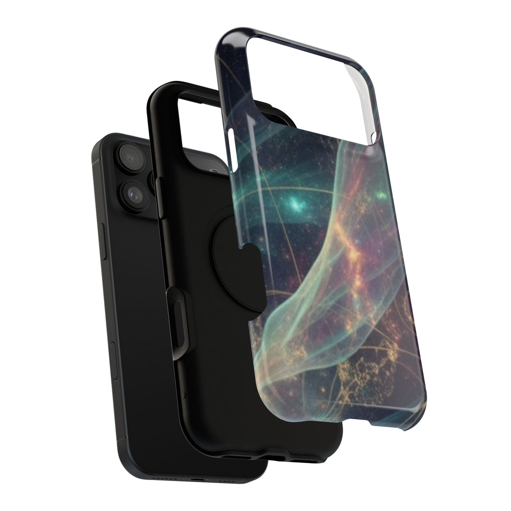 Galaxy Nebula Impact Phone Case — Protective Cosmic Art iPhone Cover