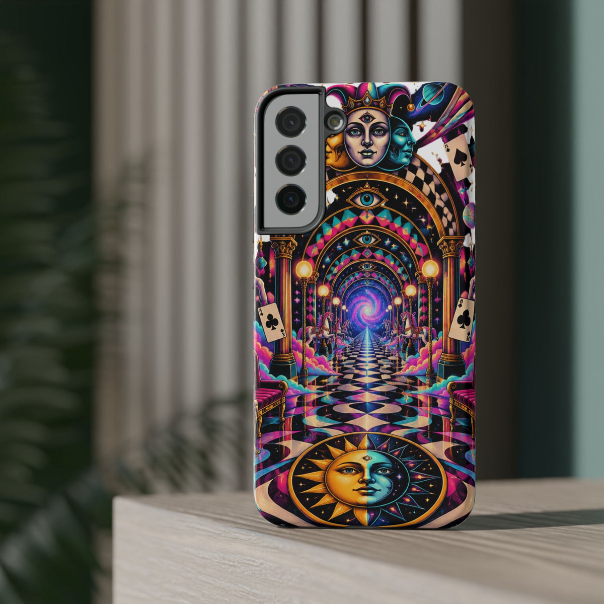 Psychedelic DMT Waiting Room Phone Case — Impact‑Resistant Protective Cover