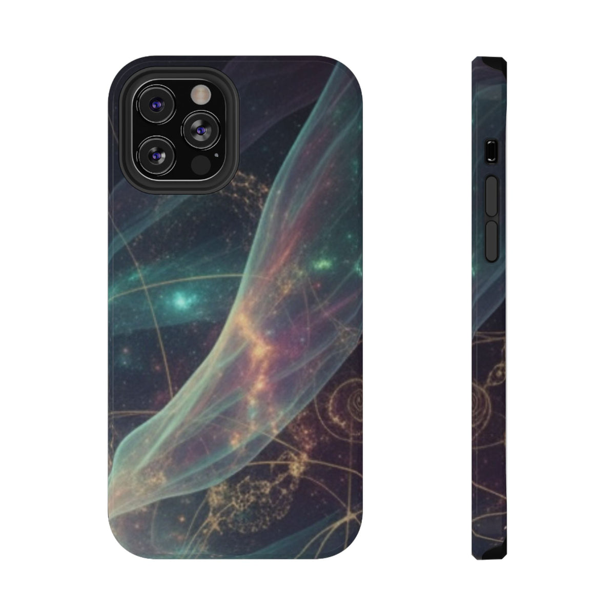 Galaxy Nebula Impact Phone Case — Protective Cosmic Art iPhone Cover