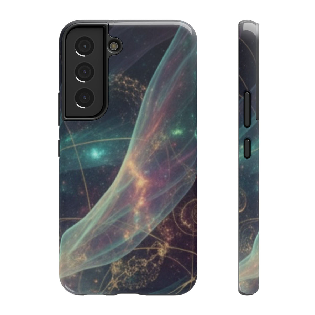 Galaxy Nebula Impact Phone Case — Protective Cosmic Art iPhone Cover