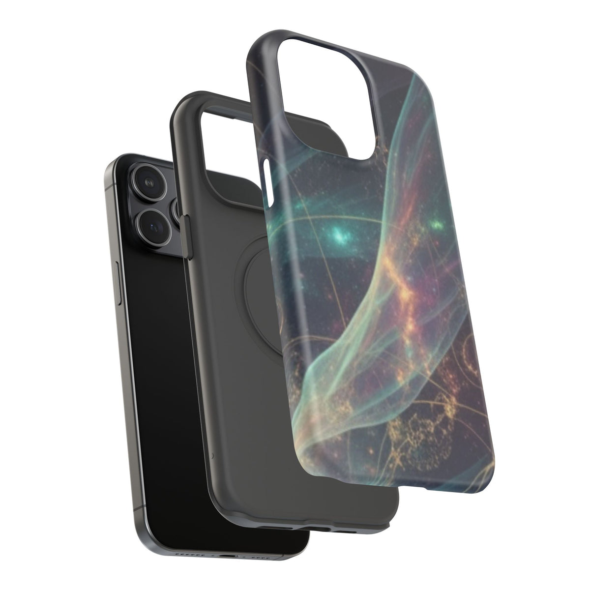 Galaxy Nebula Impact Phone Case — Protective Cosmic Art iPhone Cover