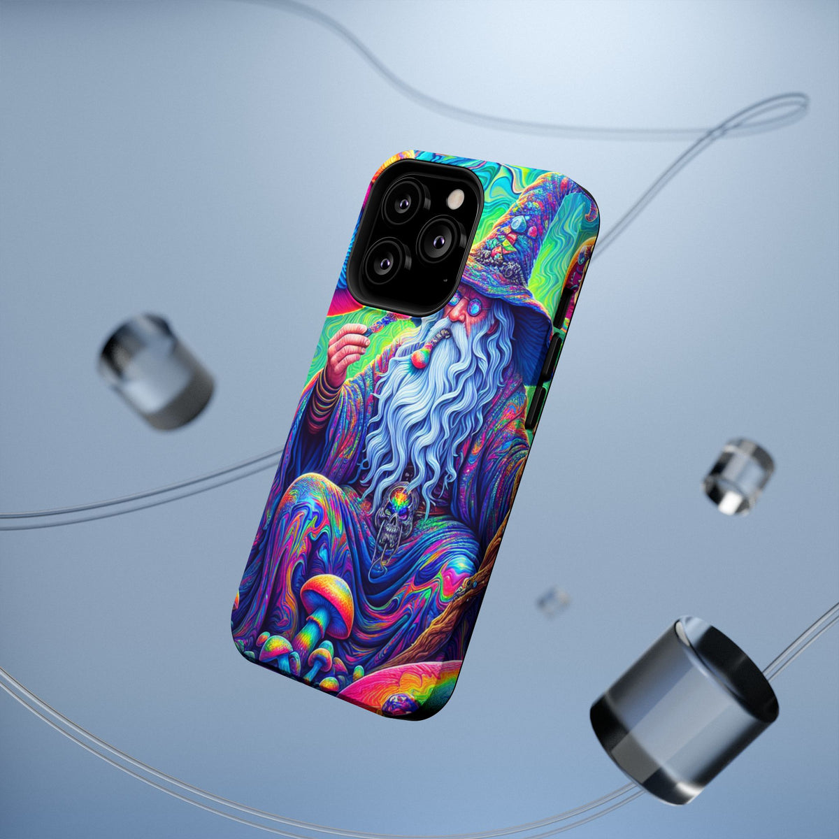 Psychedelic Wizard Phone Case — Impact‑Resistant Protective Cover