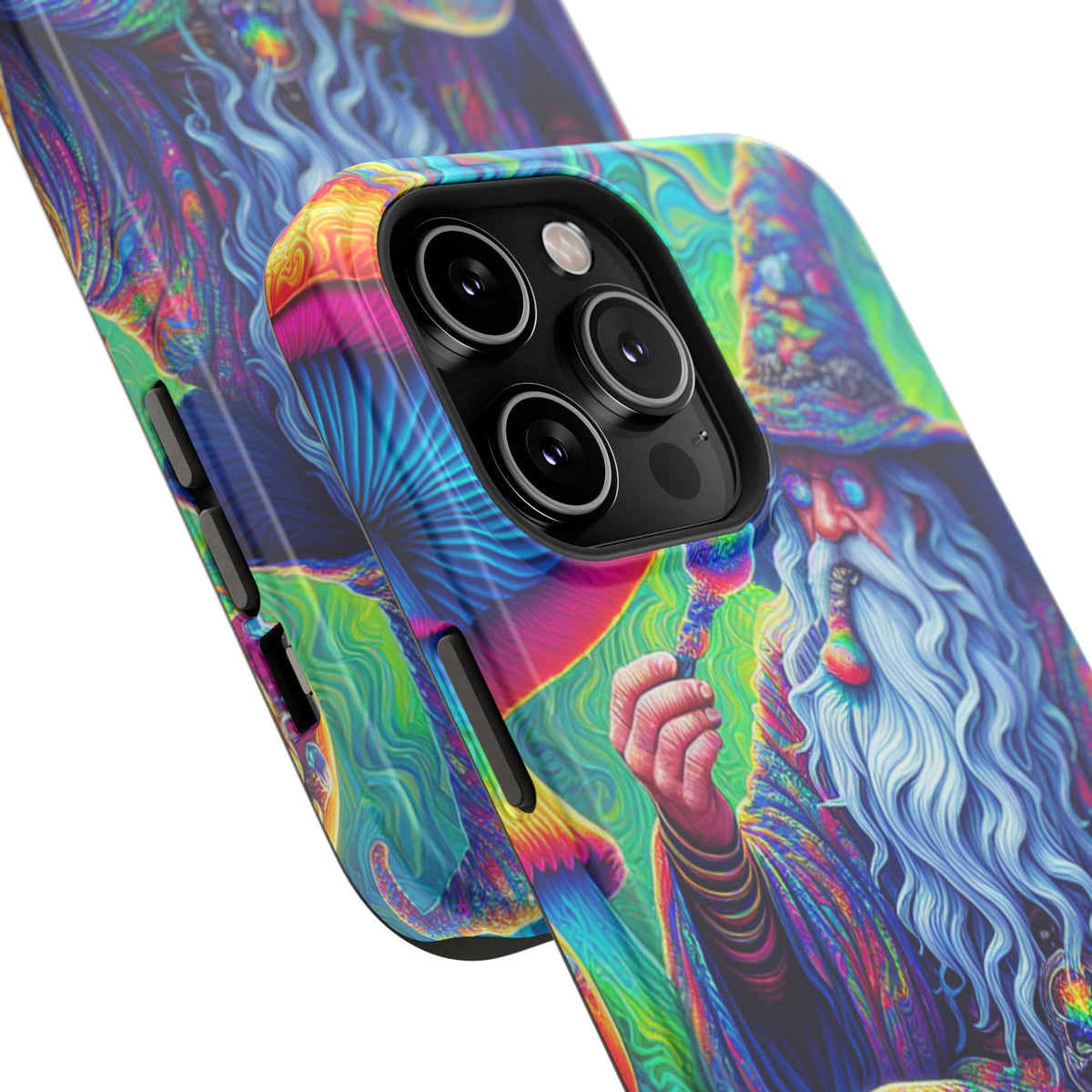 Psychedelic Wizard Phone Case — Impact‑Resistant Protective Cover
