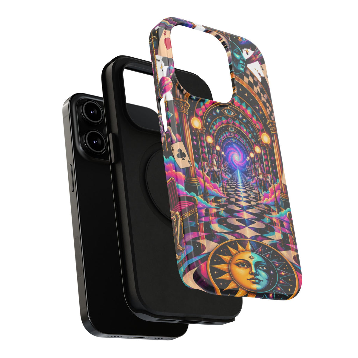 Psychedelic DMT Waiting Room Phone Case — Impact‑Resistant Protective Cover