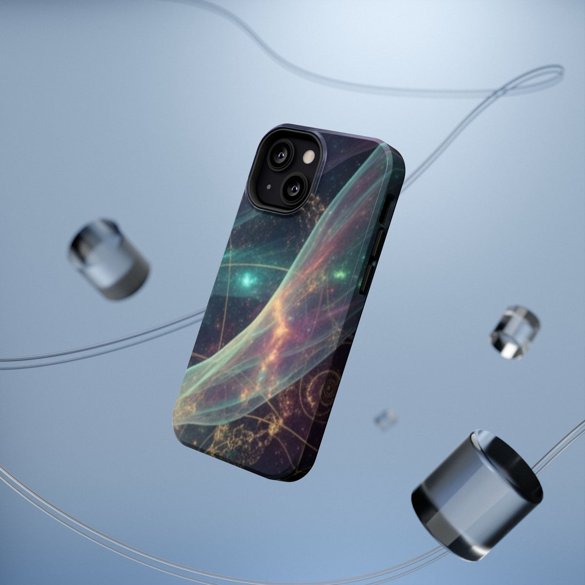 Galaxy Nebula Impact Phone Case — Protective Cosmic Art iPhone Cover