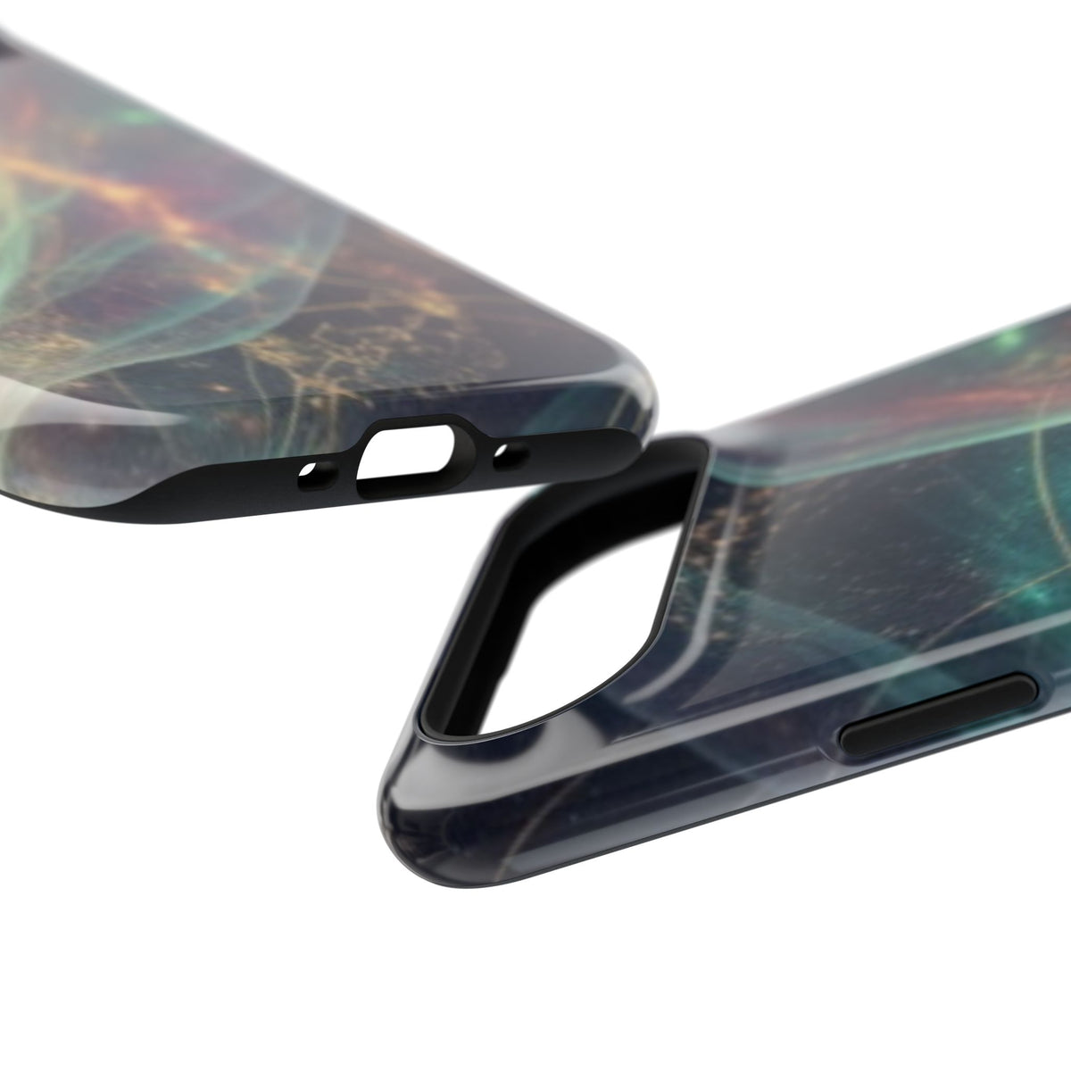 Galaxy Nebula Impact Phone Case — Protective Cosmic Art iPhone Cover