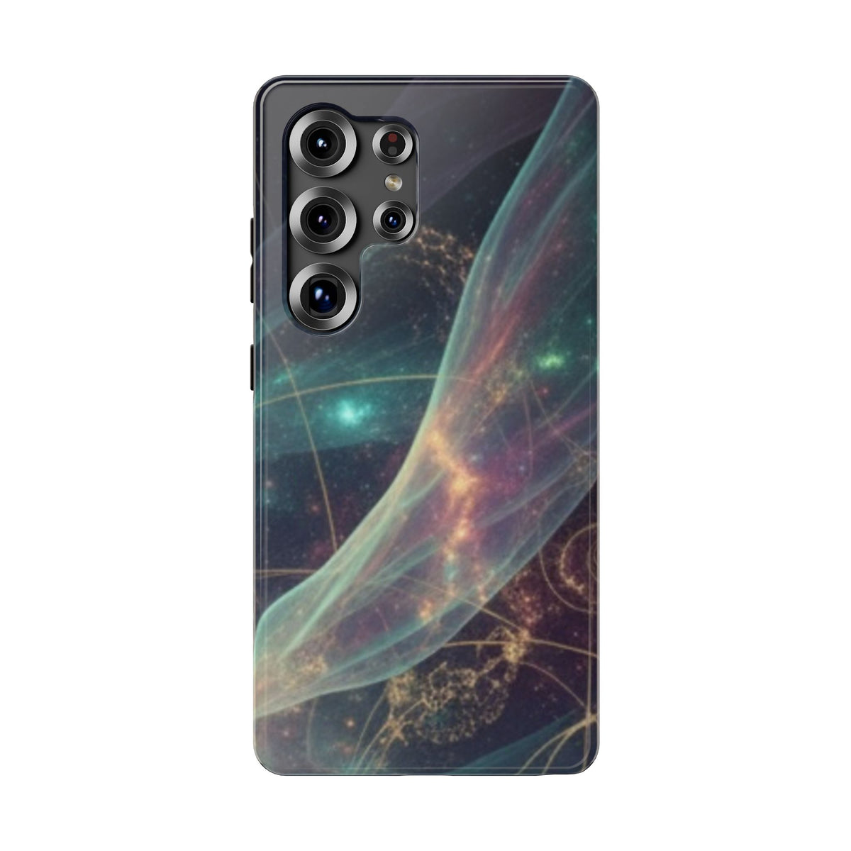 Galaxy Nebula Impact Phone Case — Protective Cosmic Art iPhone Cover