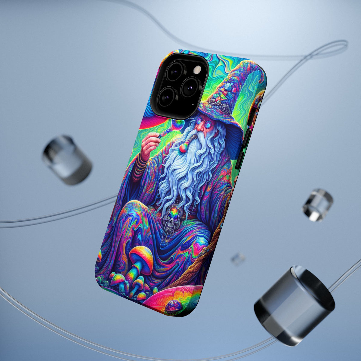 Psychedelic Wizard Phone Case — Impact‑Resistant Protective Cover
