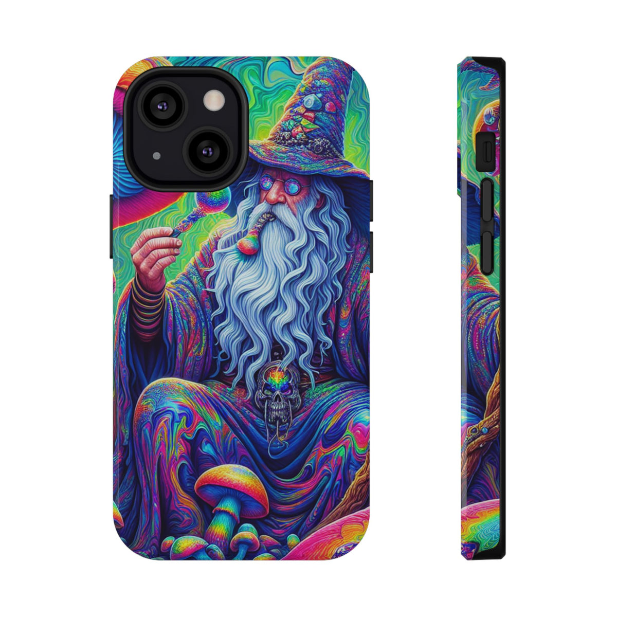 Psychedelic Wizard Phone Case — Impact‑Resistant Protective Cover