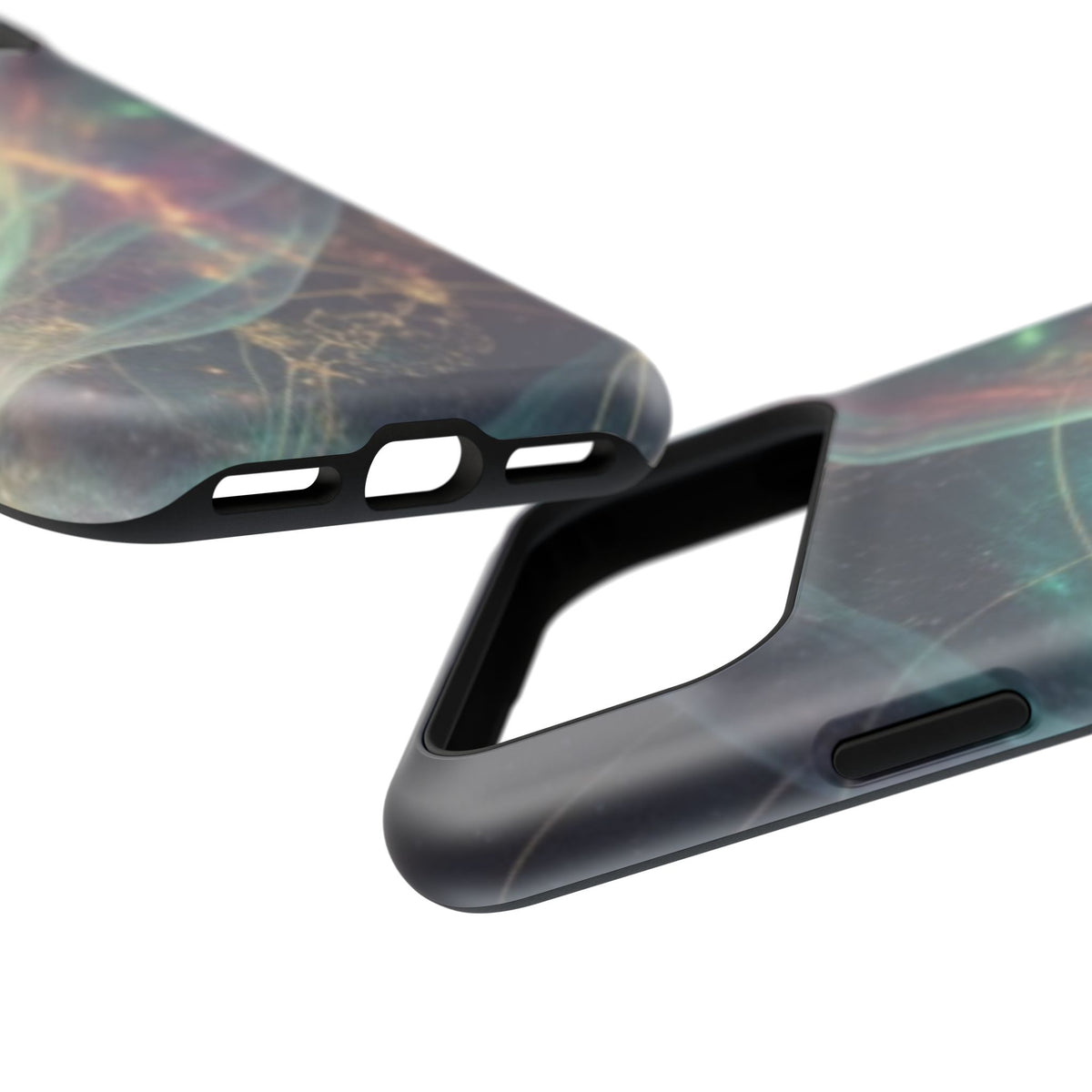 Galaxy Nebula Impact Phone Case — Protective Cosmic Art iPhone Cover