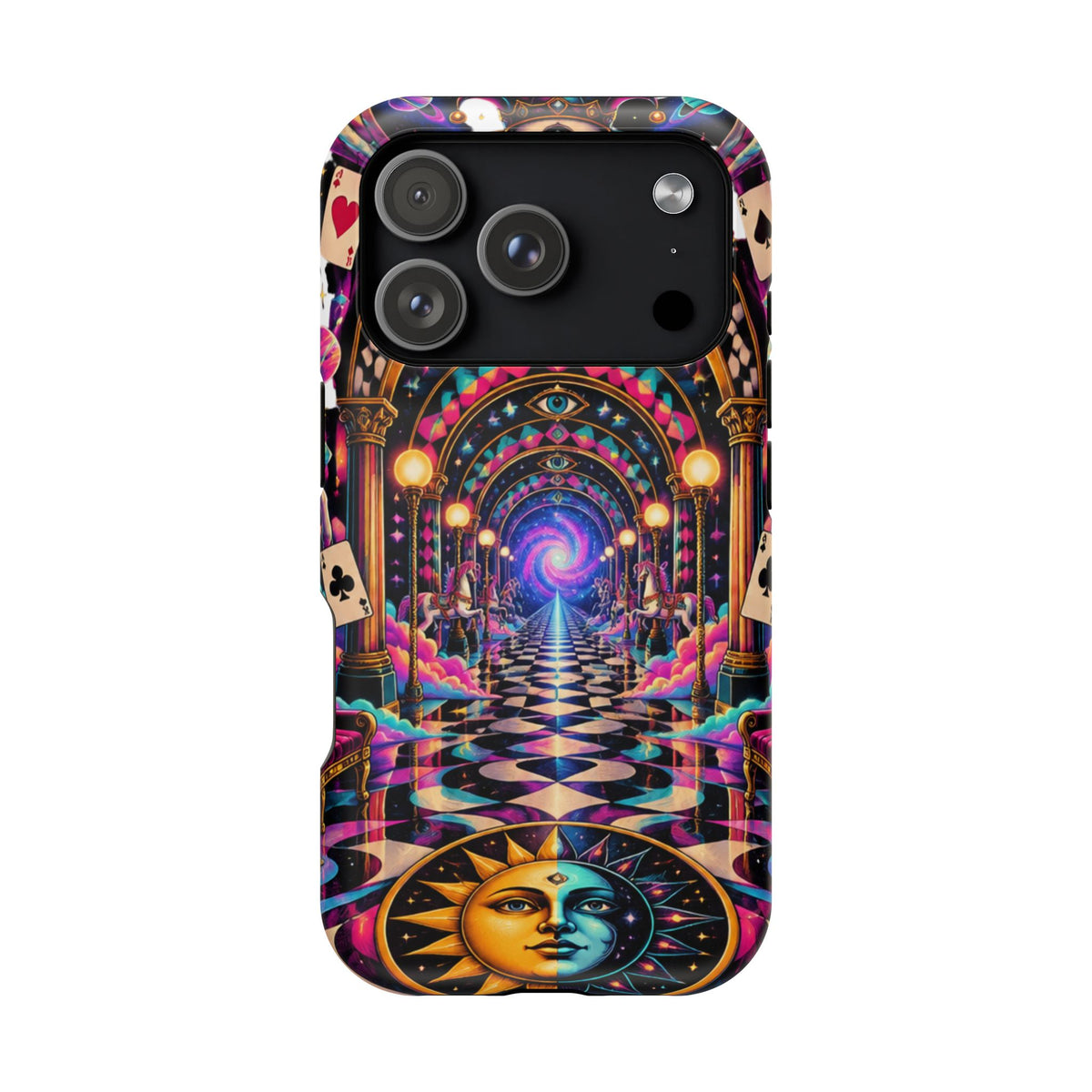 Psychedelic DMT Waiting Room Phone Case — Impact‑Resistant Protective Cover